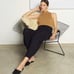 ELEVEN SIX Mae Sweater Tank in Camel/Tan Size