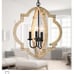 4 light farmhouse orb chandelier