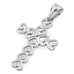Sterling Silver Multiple Heart Shaped Cross Pendant New