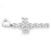 Sterling Silver Multiple Heart Shaped Cross Pendant New