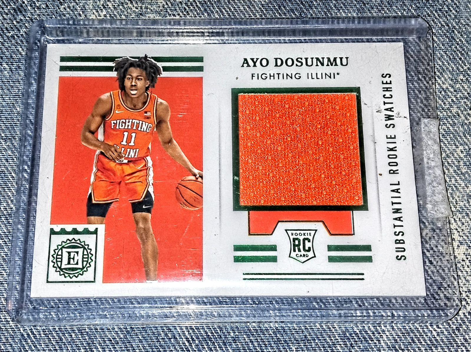 Green Foil Ayo Dosunmu Patch Card