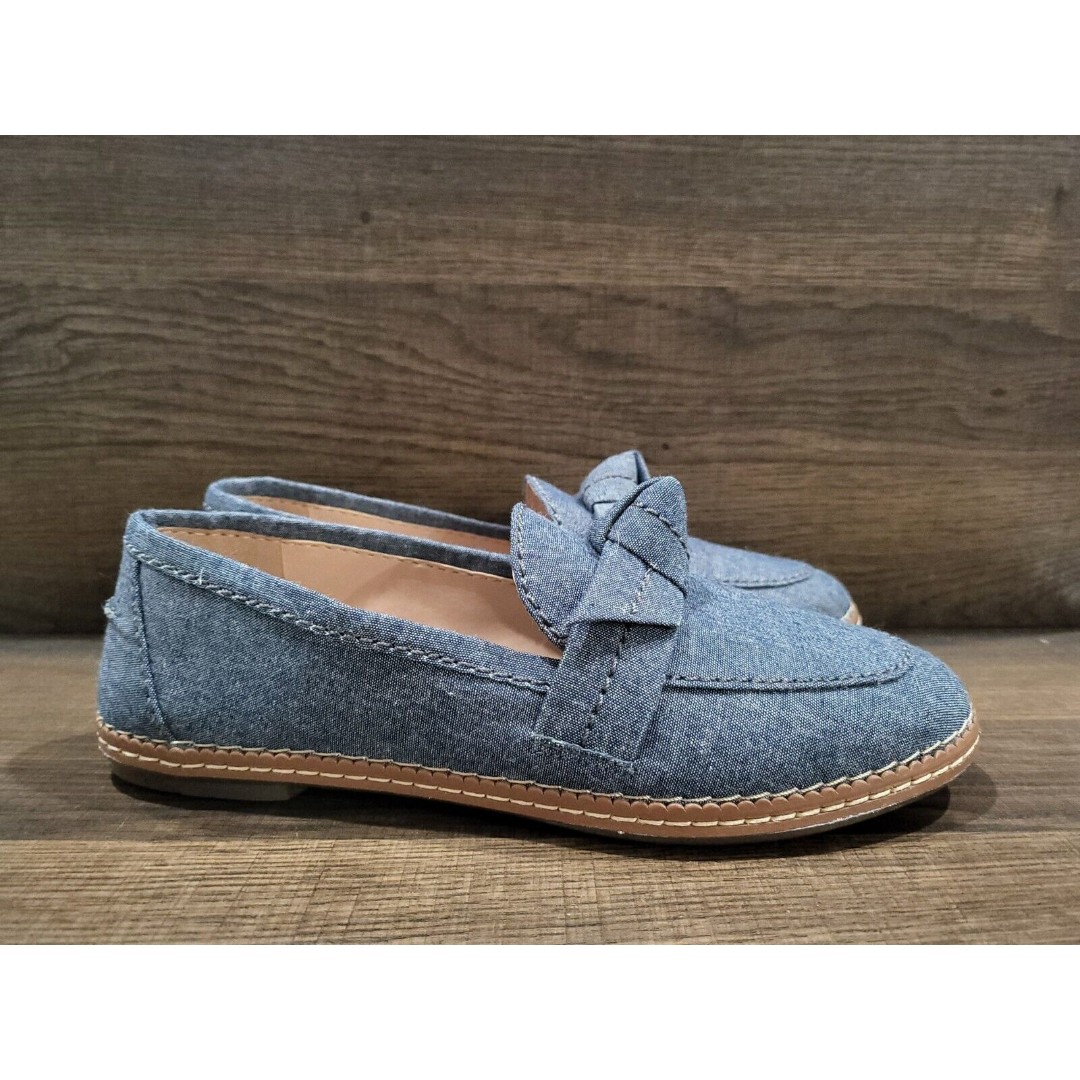 Cole Haan Women's Cloudfeel All Day Bow Loafer Chambray 8.5 New