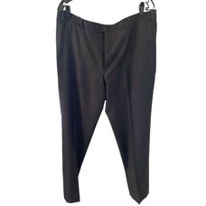 ARMANI COLLEZIONI Dark Gray Flat Front Dress Pants Sz 36 x 30