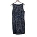 LAFAYETTE 148 black sleeveless beaded body con evening whimsigoth dress 10