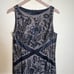 LAFAYETTE 148 black sleeveless beaded body con evening whimsigoth dress 10