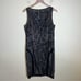 LAFAYETTE 148 black sleeveless beaded body con evening whimsigoth dress 10