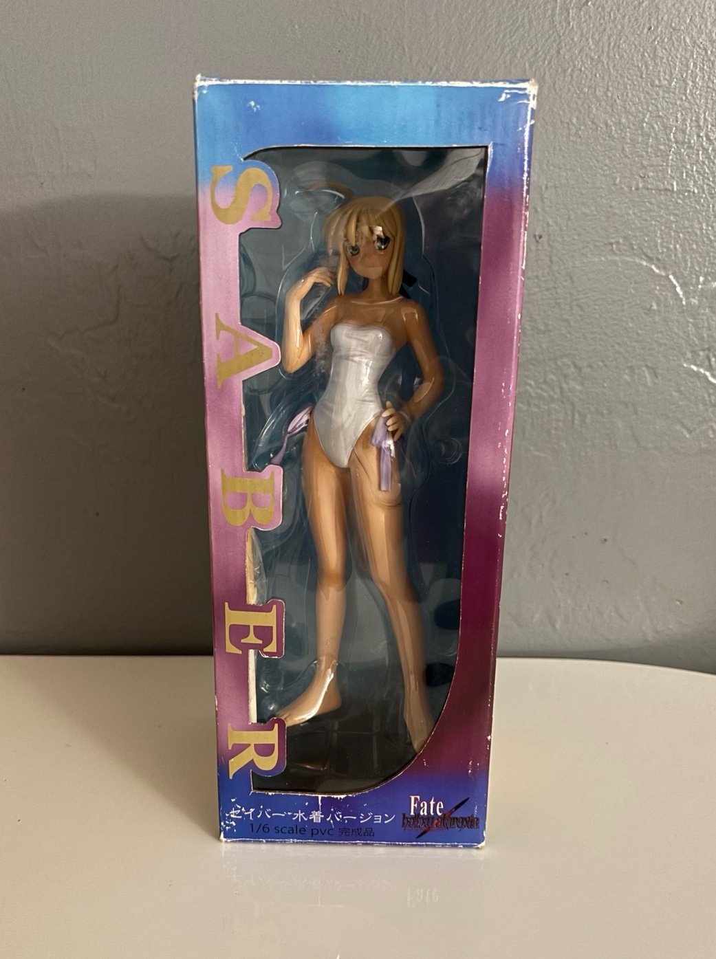 (Damaged Box) Saber White Swimsuit Ver. - Fate Stay Night - 1/6 Figure - Clayz