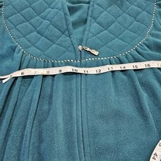 NWT Women's Vanity Fair Long Robe Icon Green Size M