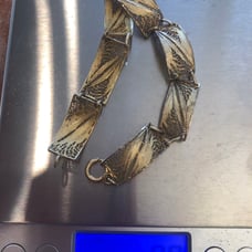 Vintage sterling silver bracelet 9.9 gra