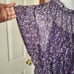 Simply Vera Vera Wang Hi-Lo Mockneck Chiffon Dress Purple Abstract Print Hi-Lo