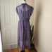 Simply Vera Vera Wang Hi-Lo Mockneck Chiffon Dress Purple Abstract Print Hi-Lo
