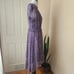 Simply Vera Vera Wang Hi-Lo Mockneck Chiffon Dress Purple Abstract Print Hi-Lo