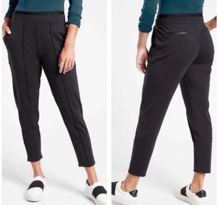 Athleta Venice heathered pintuck pants