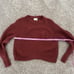 Aritzia Wilfred Serment Sweater 100% Merino Wool Sweater Rust size Small