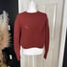 Aritzia Wilfred Serment Sweater 100% Merino Wool Sweater Rust size Small