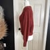 Aritzia Wilfred Serment Sweater 100% Merino Wool Sweater Rust size Small