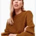 Aritzia Wilfred Serment Sweater 100% Merino Wool Sweater Rust size Small