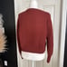 Aritzia Wilfred Serment Sweater 100% Merino Wool Sweater Rust size Small