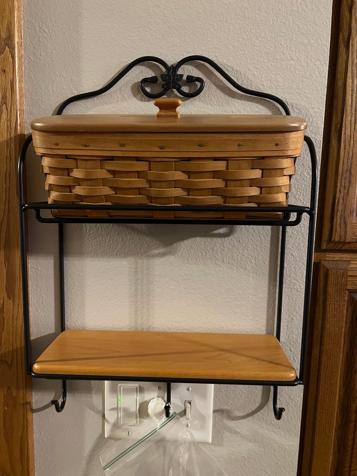 Longaberger Wrought Iron Envelope Rack Set