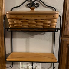 Longaberger Wrought Iron Envelope Rack Set