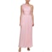 NWT DKNY Womens Pink Lined Sleeveless One shoulder Evening Gown Dress size 10