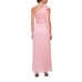 NWT DKNY Womens Pink Lined Sleeveless One shoulder Evening Gown Dress size 10