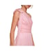 NWT DKNY Womens Pink Lined Sleeveless One shoulder Evening Gown Dress size 10