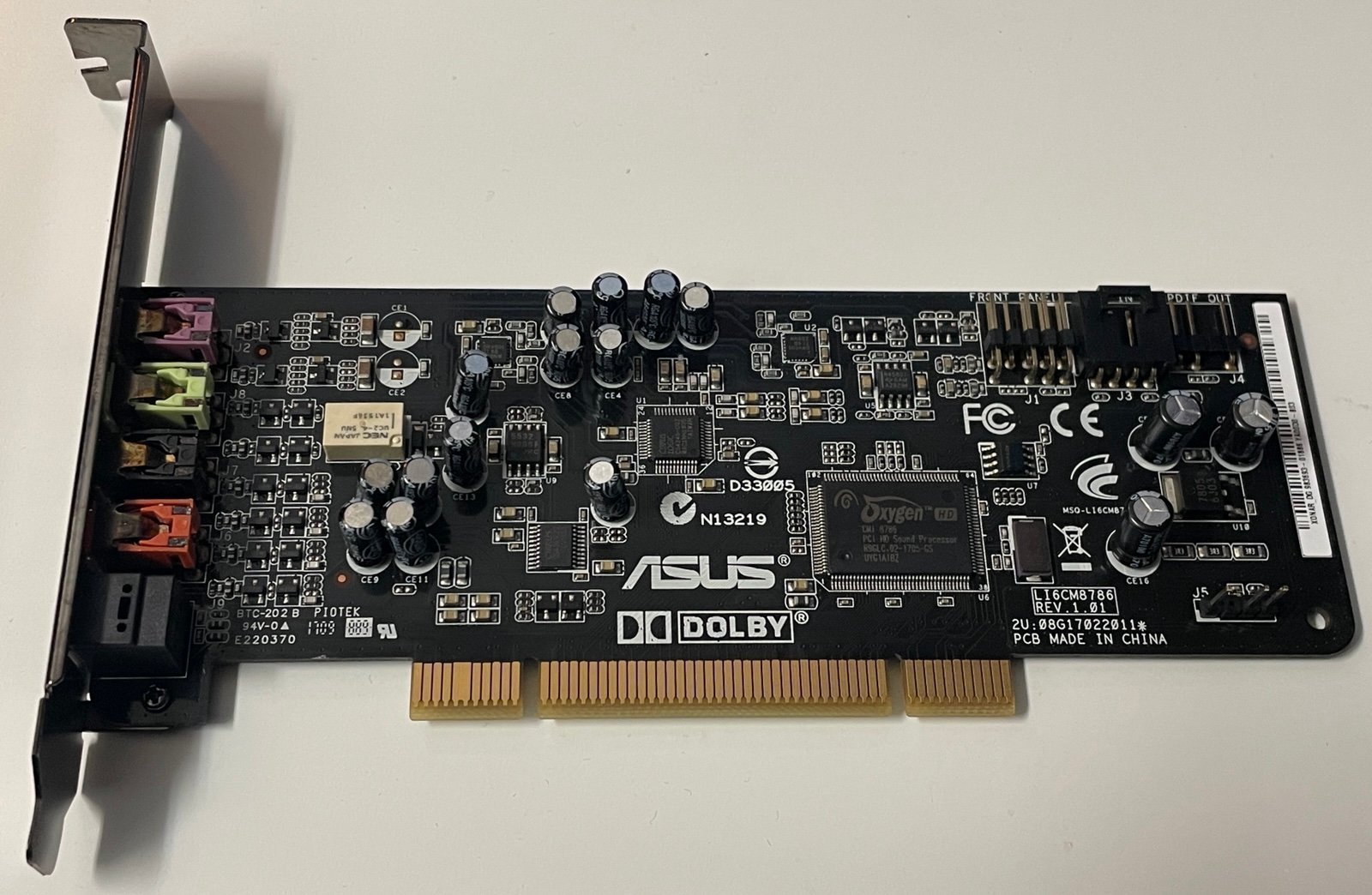 Asus Xonar DG Amp 5.1 PCI Sound Card