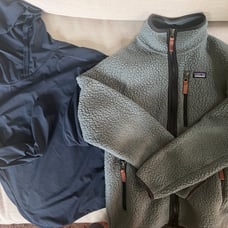 Boys Patagonia size 14 jacket and hooded shirt