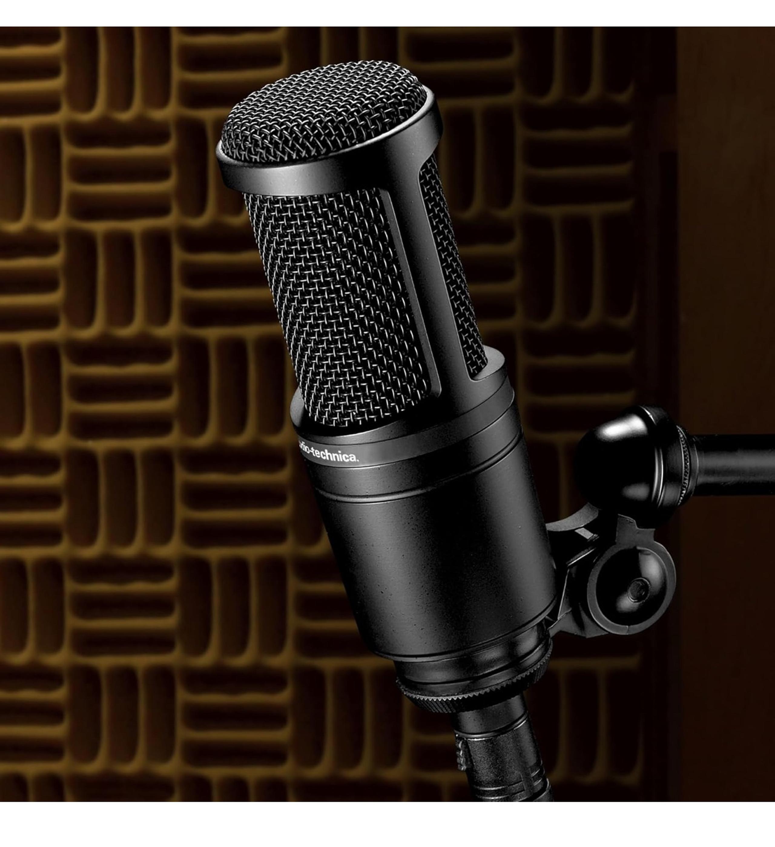 Audio-Technica 2020 AT2020 Cardioid Condensor Studio XLR Microphone