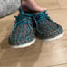 Twisted X Women’s Zero-X Blue Brown Aztec Lace Up Shoe Size 8