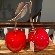 Cherries with silver stem made in India