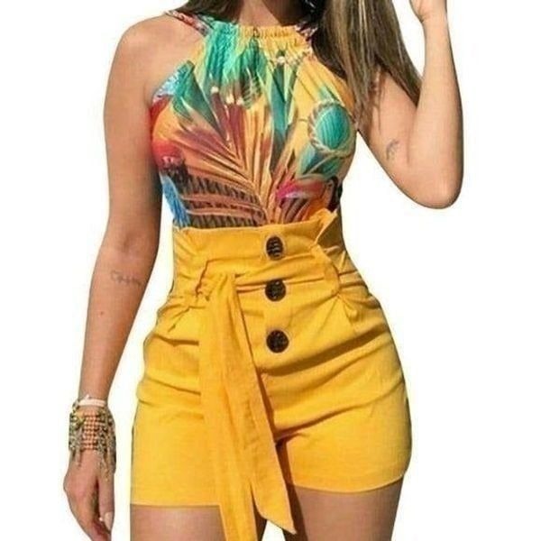 Snapped Styles High Waist Slim Belted Sh