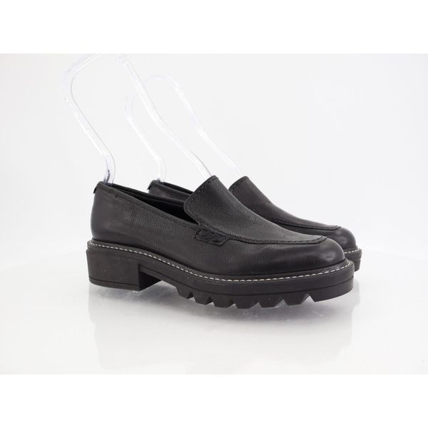 Bernardo Caleb Loafer Womens 6M Lug Sole Chunky Leather Slip on Shoes Block Heel