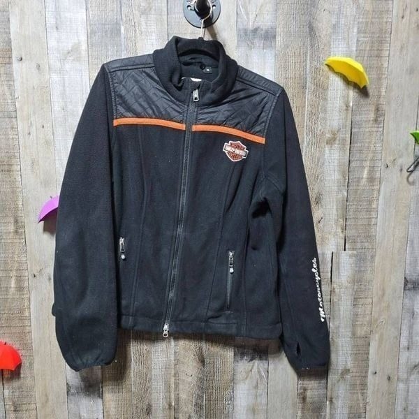 Harley Davidson Women's Miss Enthusiast Fleece Jacket Full Zip Up