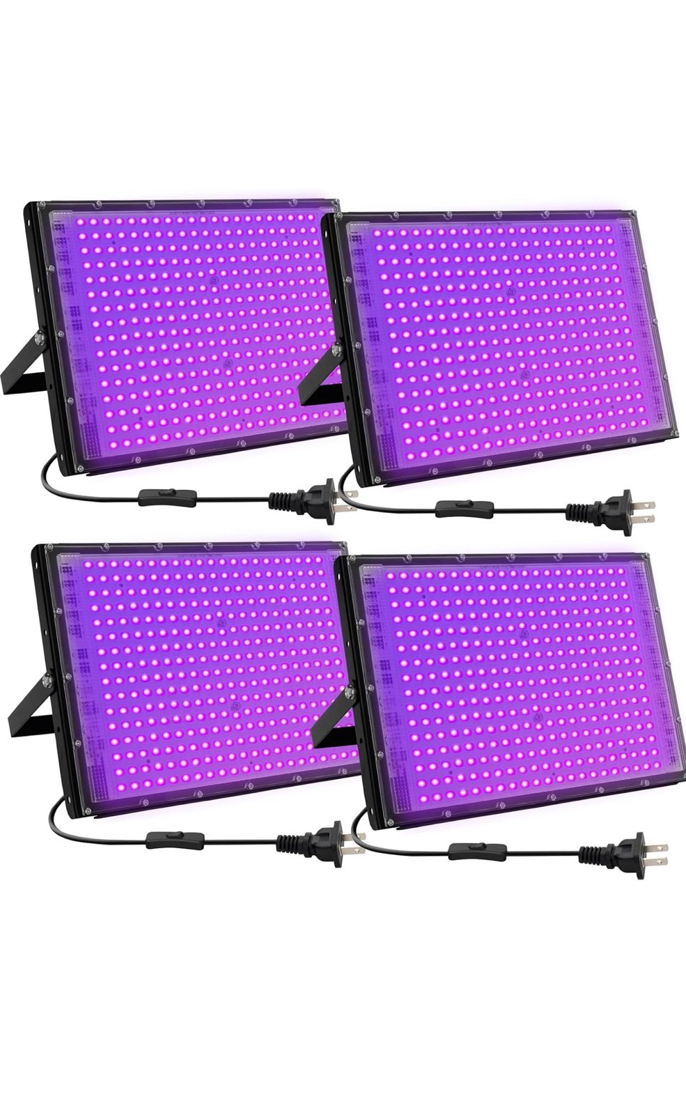 300W LED Black Lights for Glow Party, Black Light Flood Light IP65 Waterproof 39