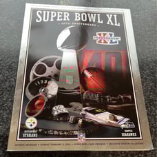 Super Bowl XL Program AFC Vs NFC February 5 2006 Stadium Collection Silver Cover