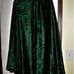 HOODED GREEN VELVET CLOAK S/M