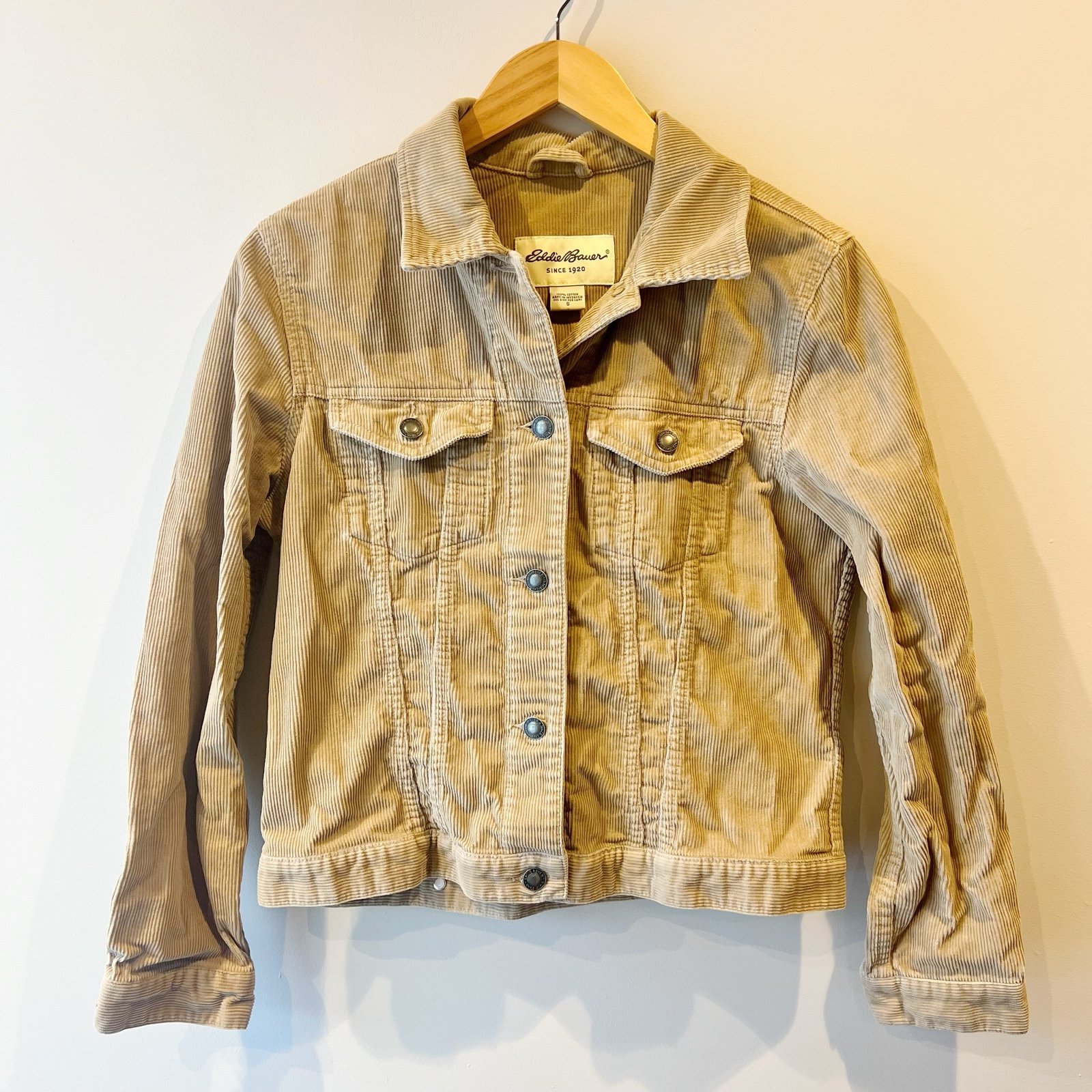 Eddie Bauer Tan Corduroy Jacket