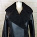 Liverpool Sherpa Lined Moto Jacket Womens S Black Faux Leather Relaxed Gorpcore