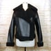 Liverpool Sherpa Lined Moto Jacket Womens S Black Faux Leather Relaxed Gorpcore