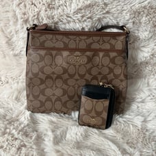 Coach File Bag and Zip Wallet