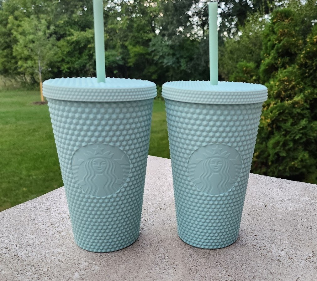 Starbucks Grande Mint Studded Cold Cup
