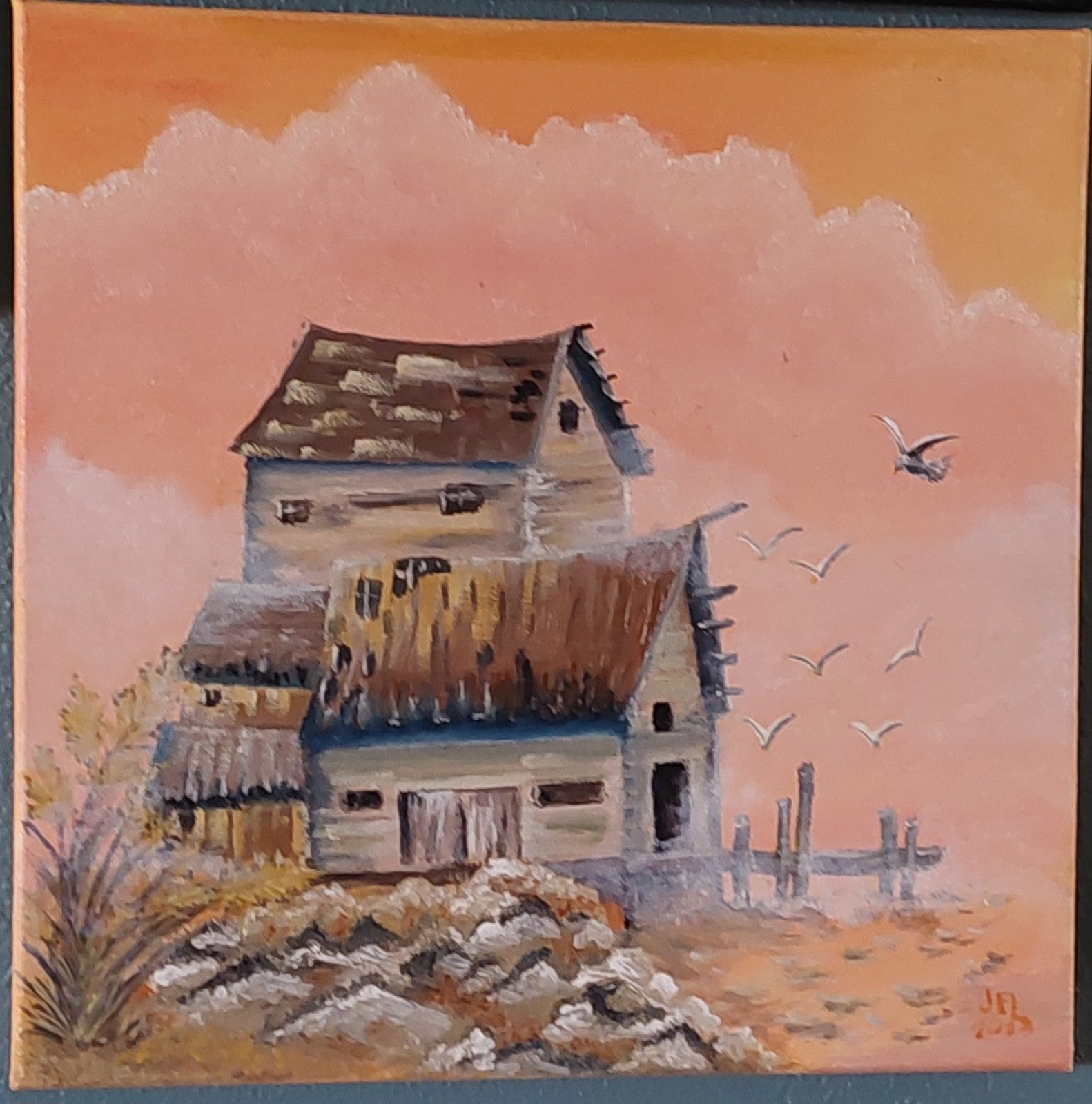 12 x 12 inch original oil