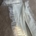 White ruffled pants set