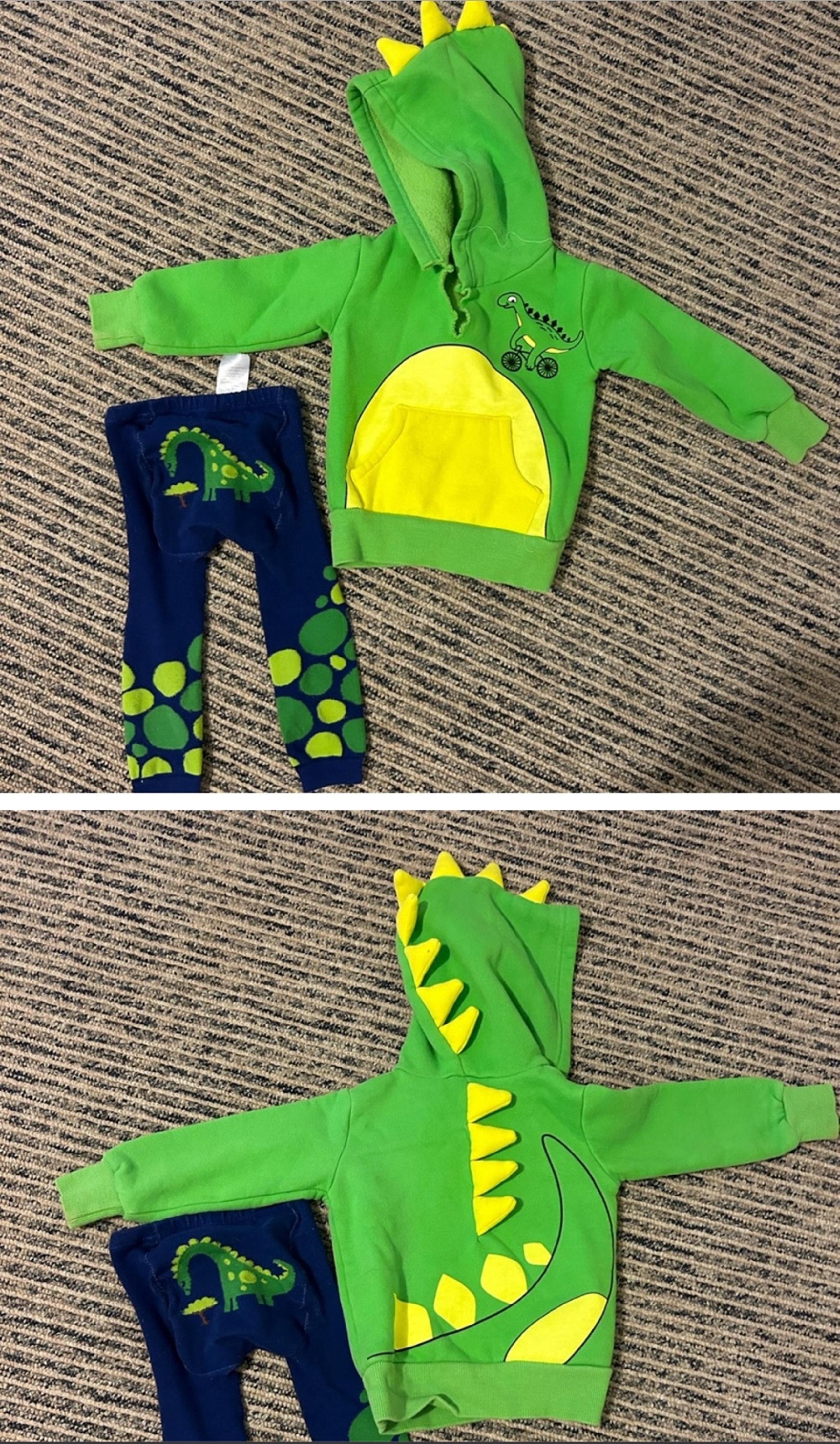 Doodle Dino pants and sweatshirt