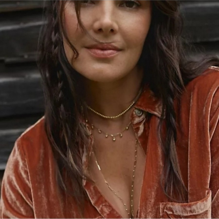 Anthropologie Heart Flutters Necklace