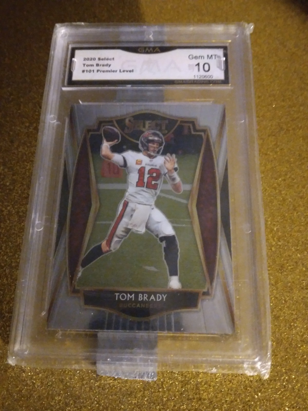 20 Tom Brady panini select premiere level GMA graded 10 gem mint card #101