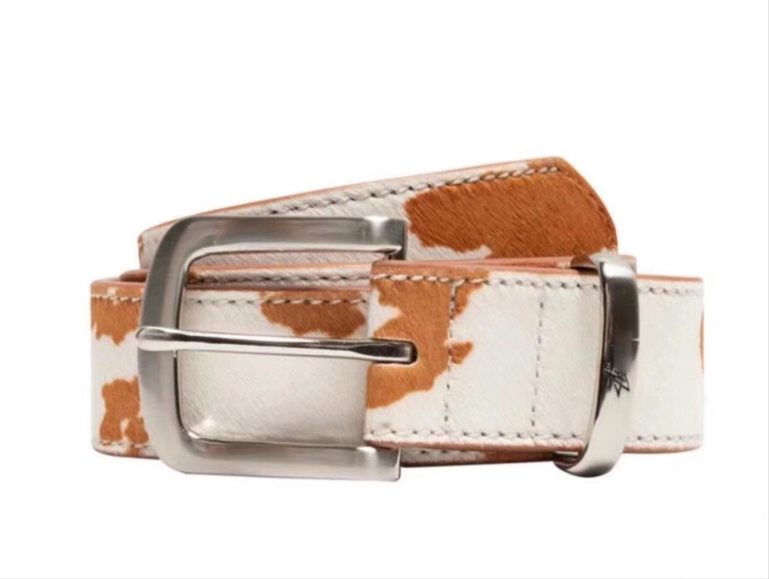 STUSSY ANIMAL PRINT DRESS BELT L/XL
