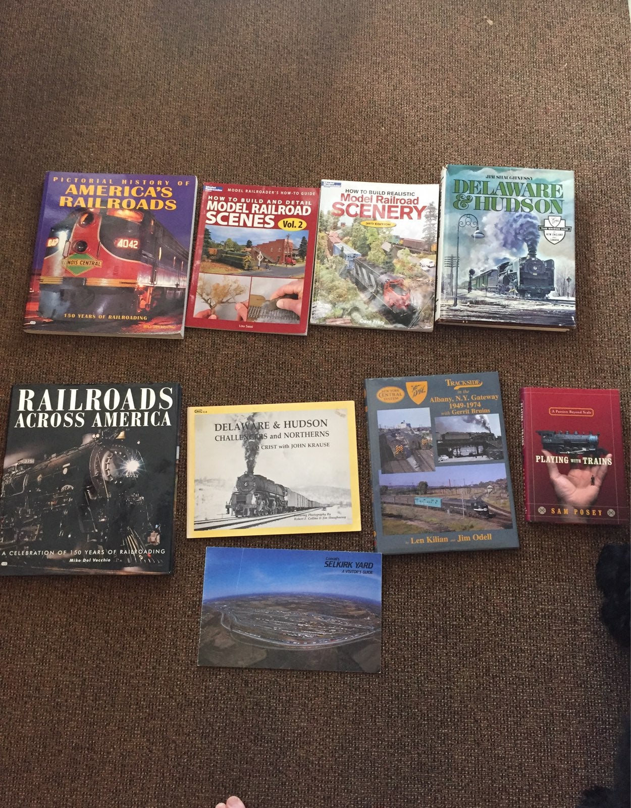 Lot of 9 Railroad Books